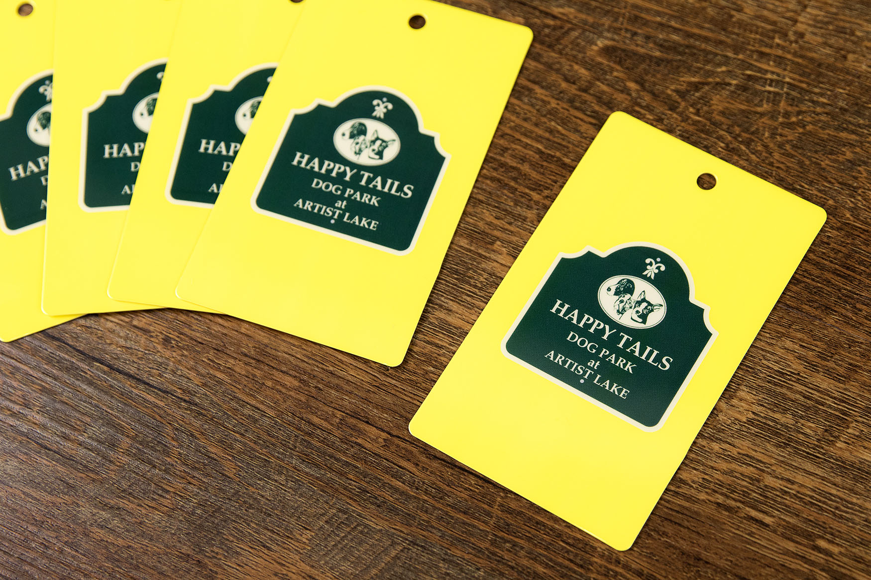 Happy Tails Dog Park Tags