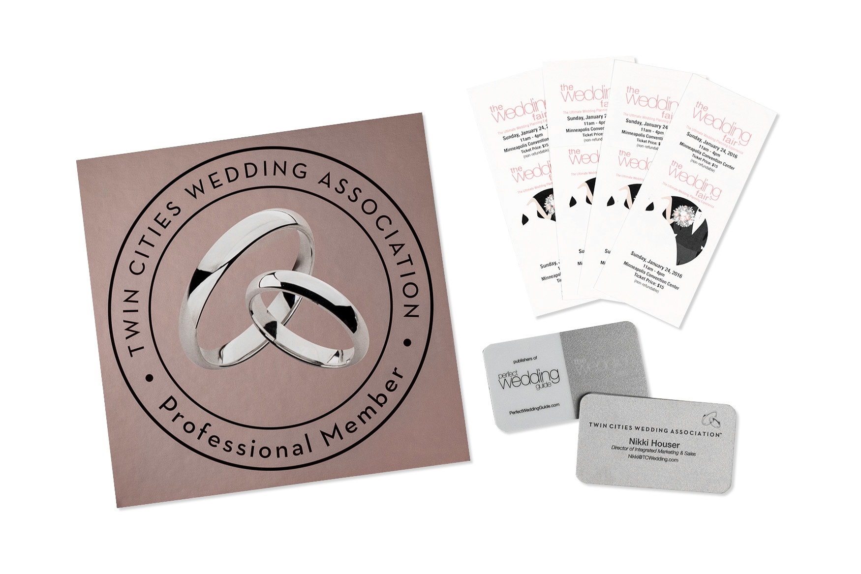 Twin Cities Wedding Association Business Cards