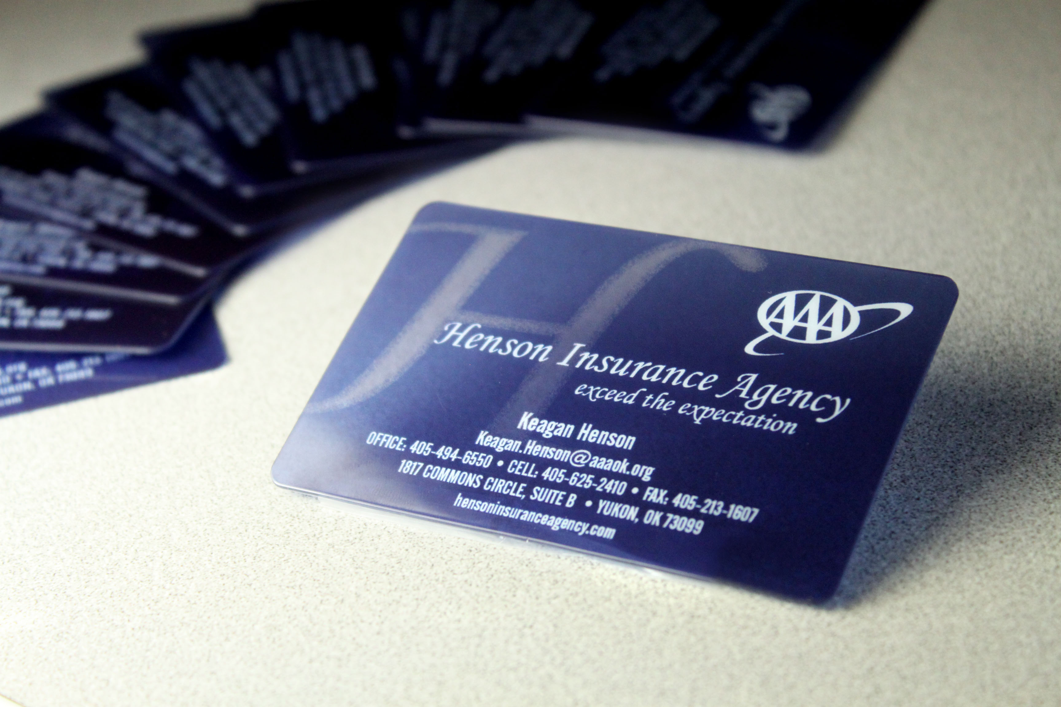 Henson Insurance Agency Business Cards