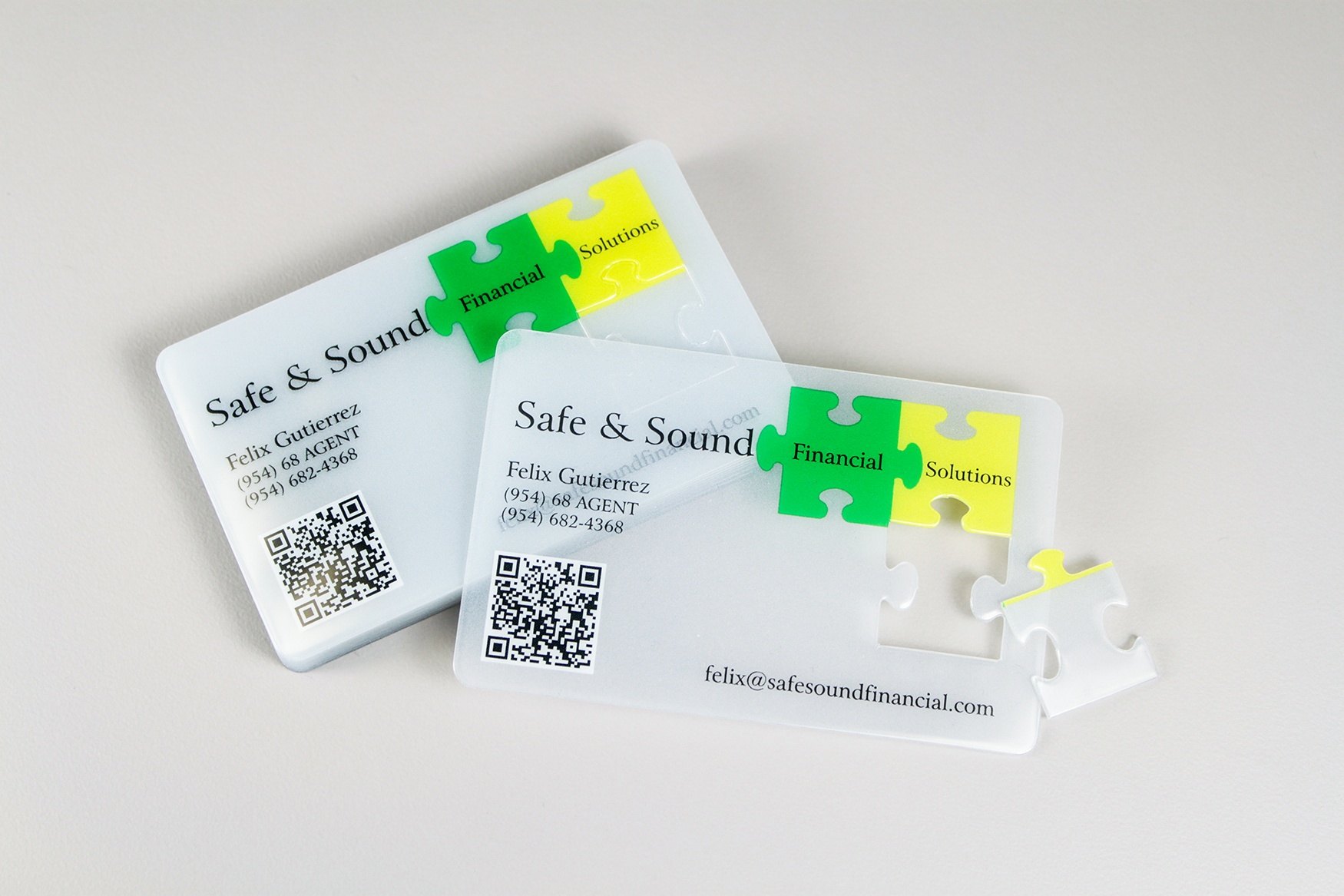 Safe & Sound Financial Solution Business Cards 