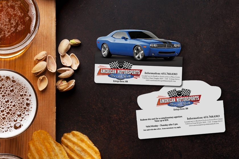 American Motorsports Bar and Grill Business Card