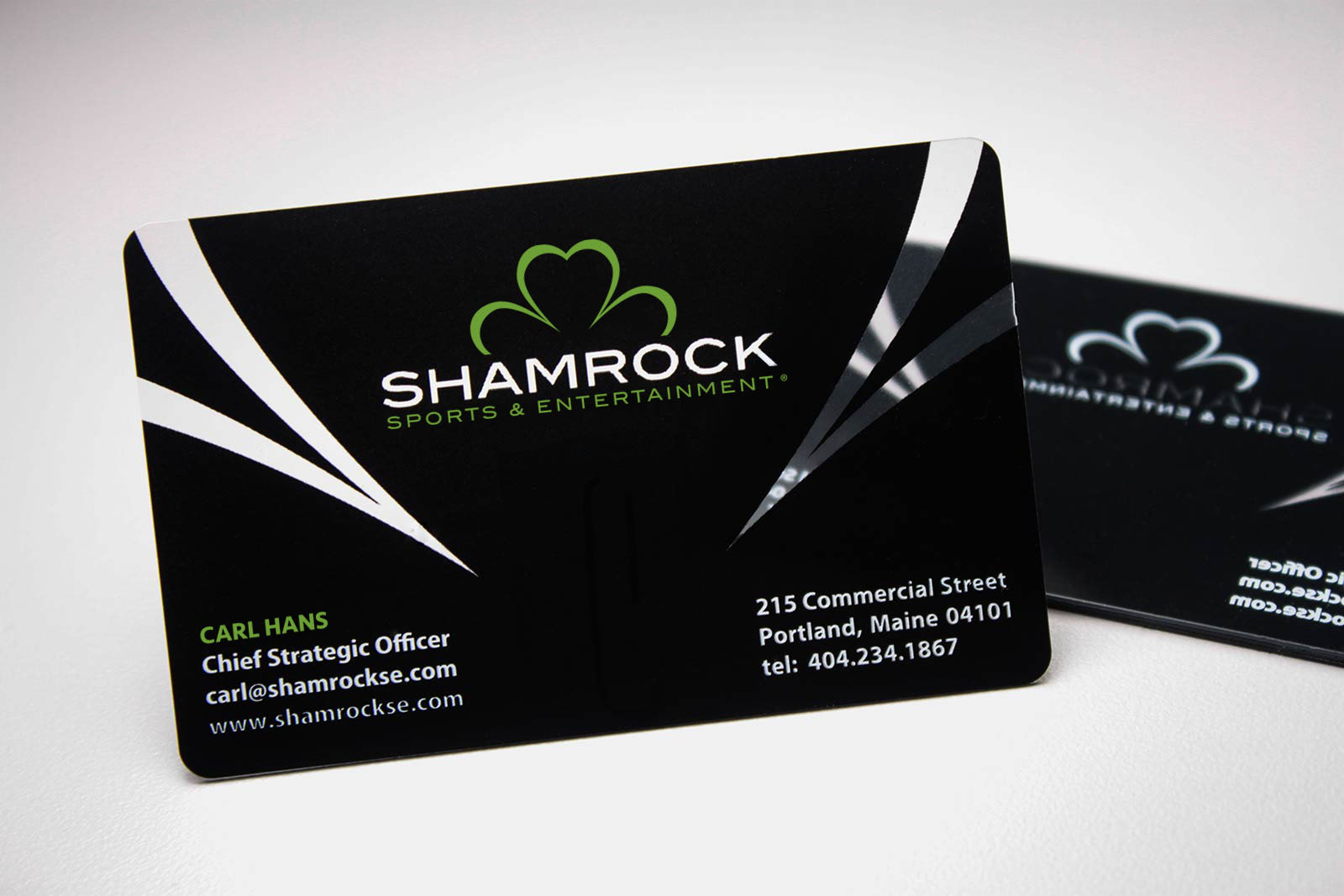 Shamrock Sports & Entertainment Business Cards
