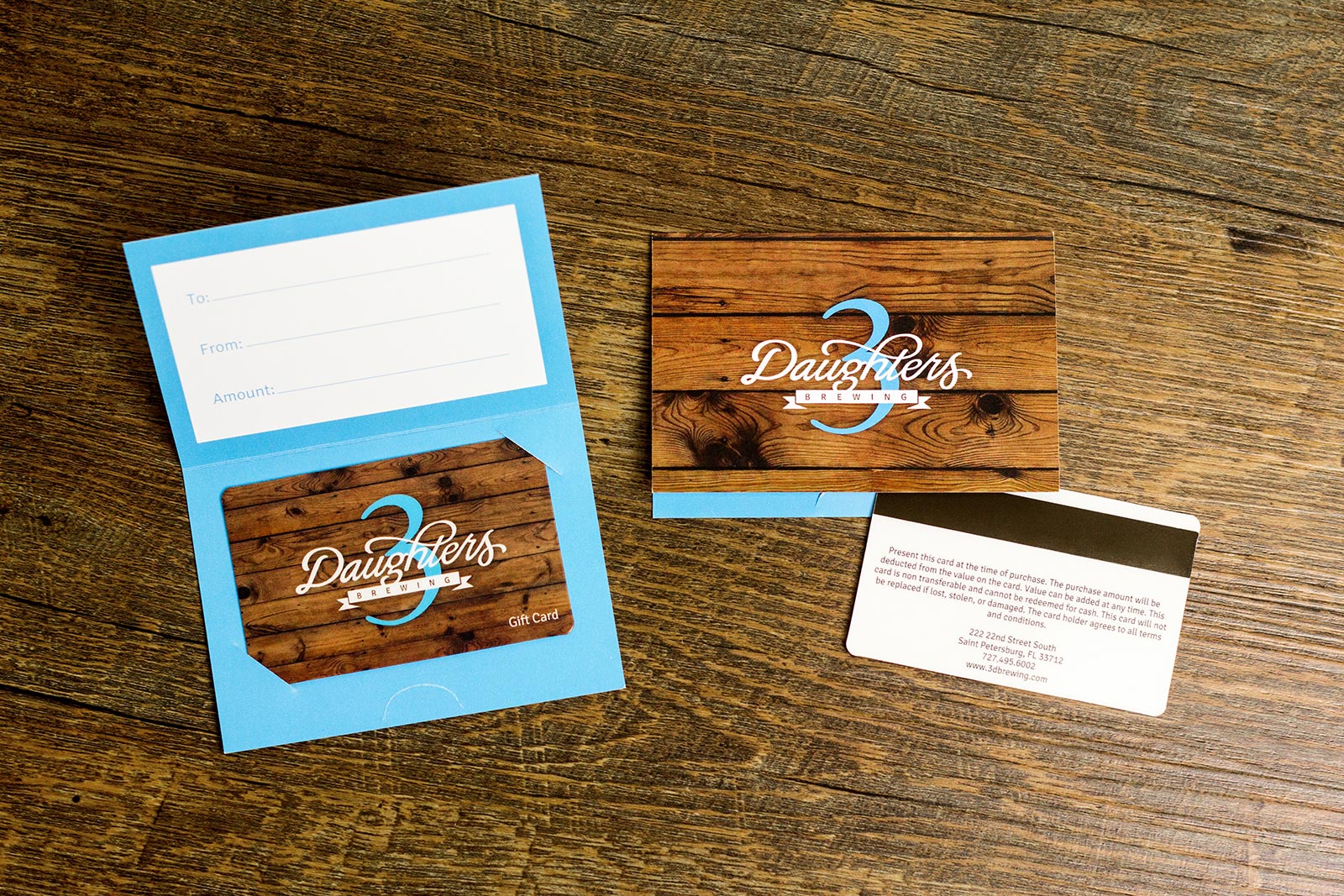 3 Daughters Brewing Gift Cards and Holder