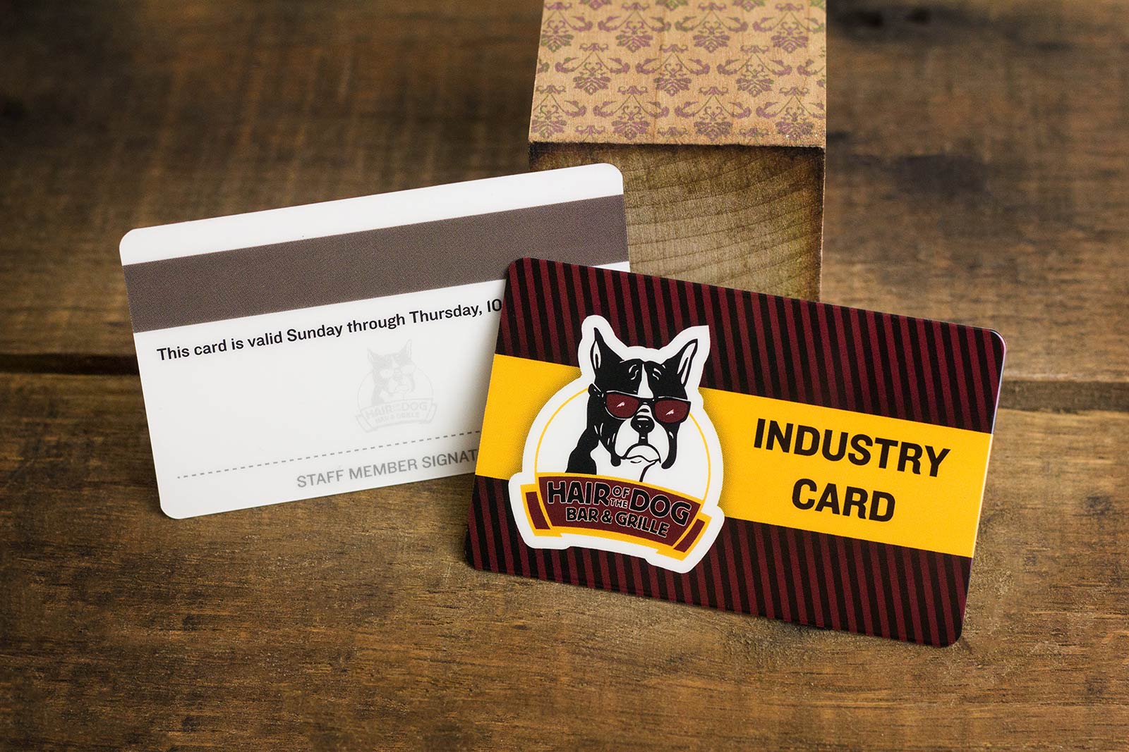 Hair of the Dog Bar & Grille Industry Card