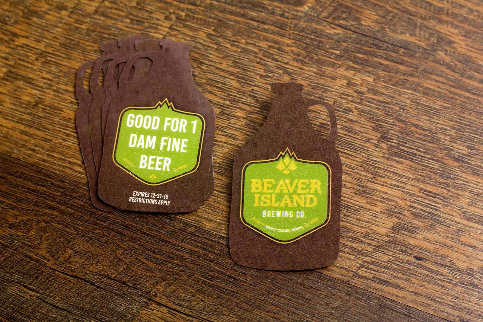 Beaver Island Brewery Promo Card