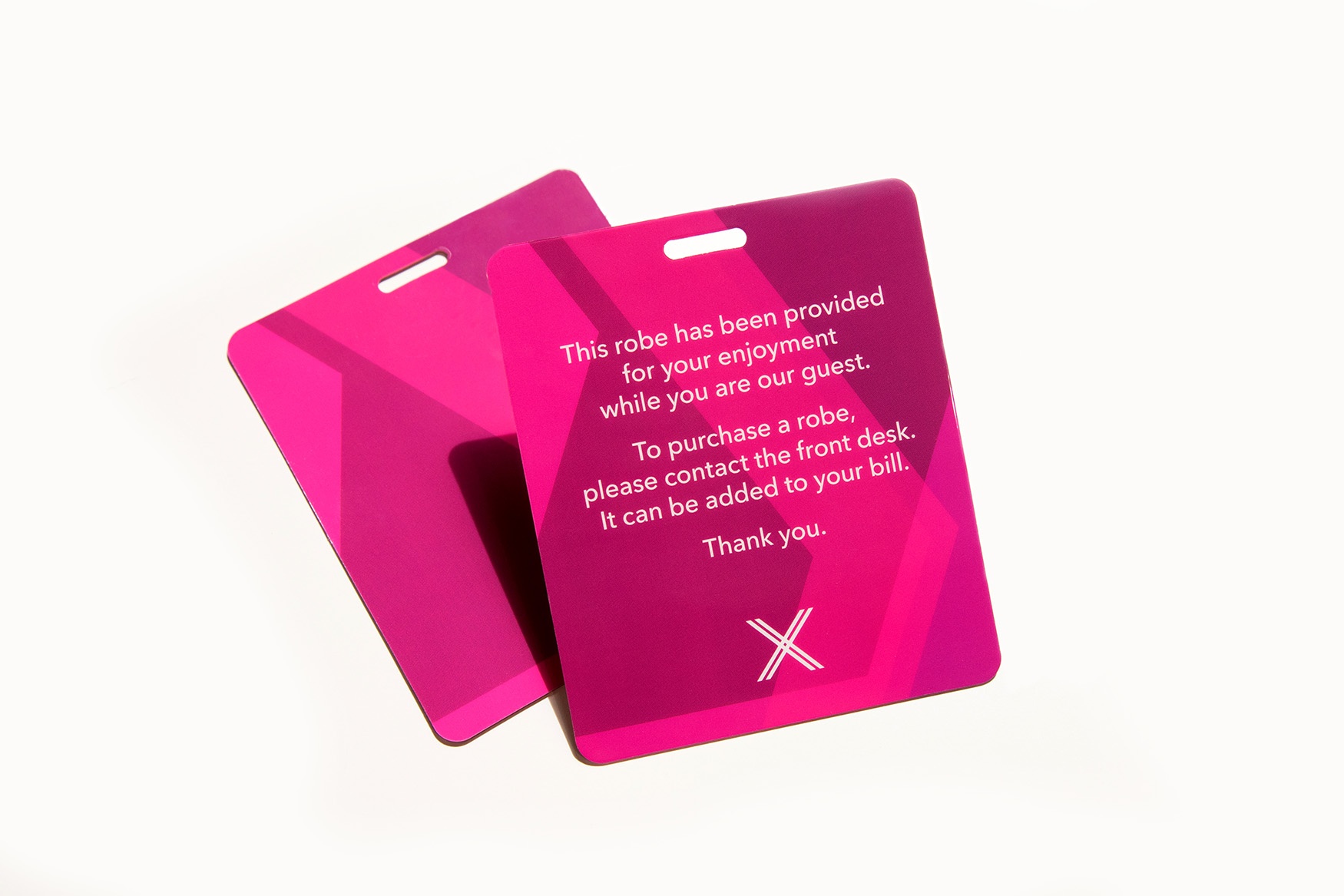 Hotel Robe Card Tag