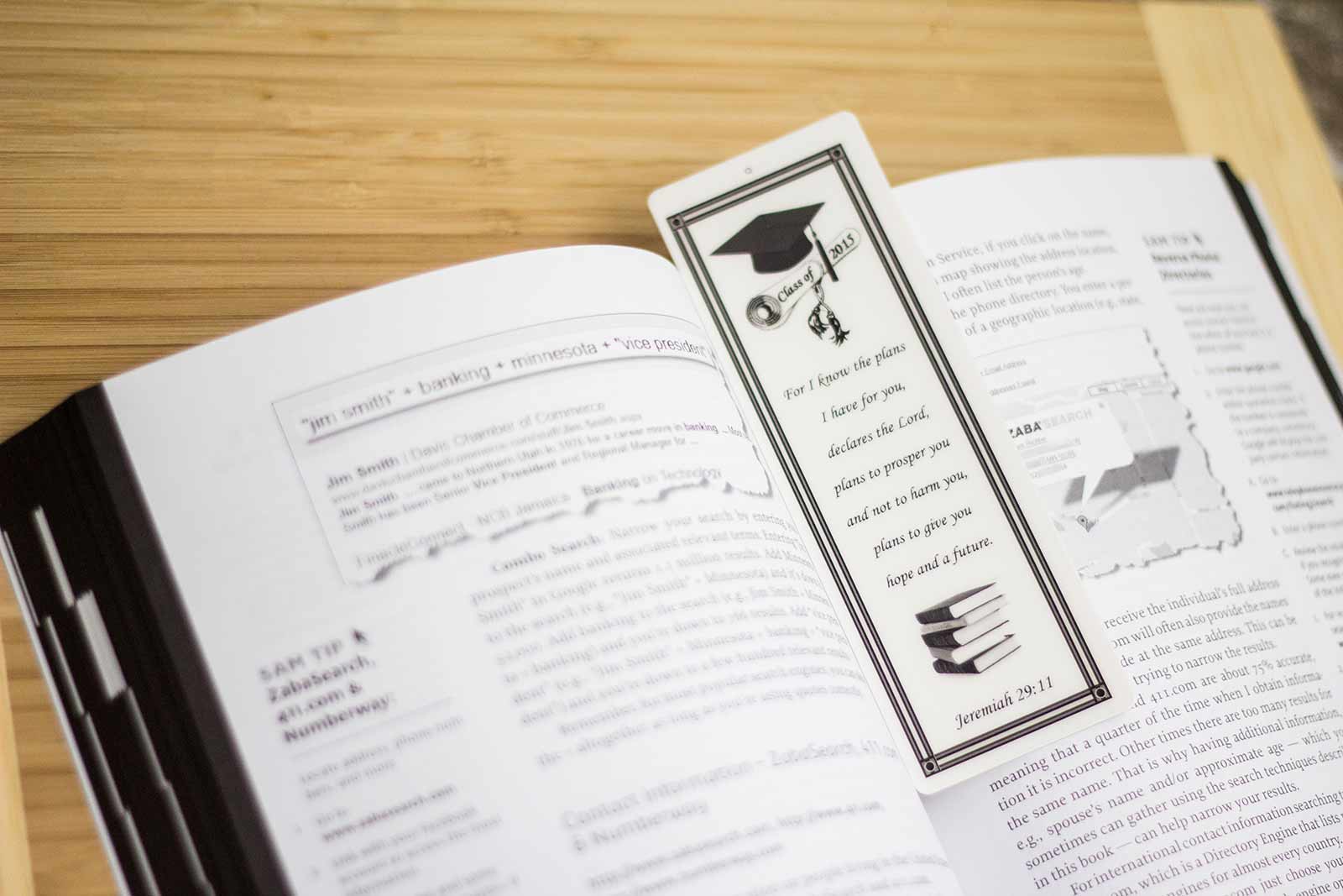 Graduation Bible Verse Bookmark