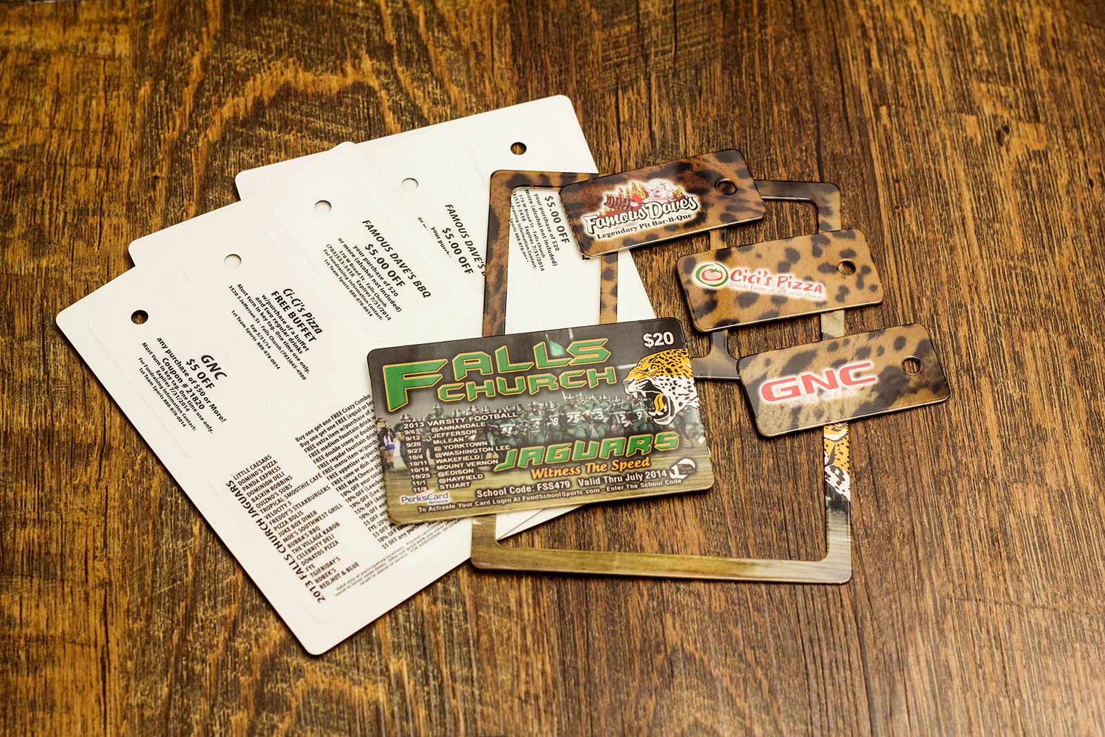 Falls Church Fundraising Combo Card and Key Tags