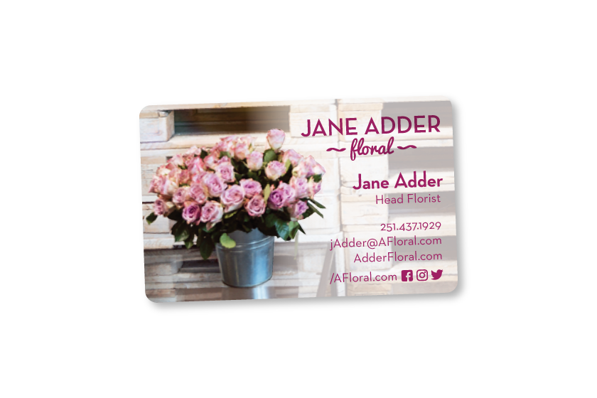 Florist business cards