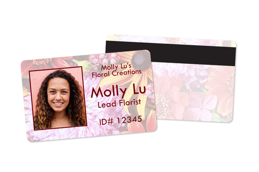 Access cards for a floral shop