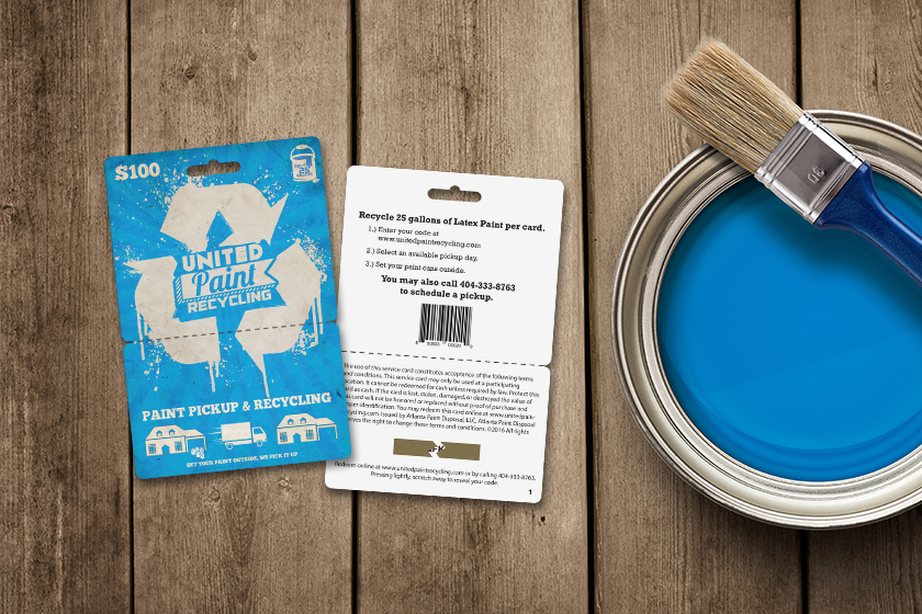 Face Value Gift Card for United Paint Recycling