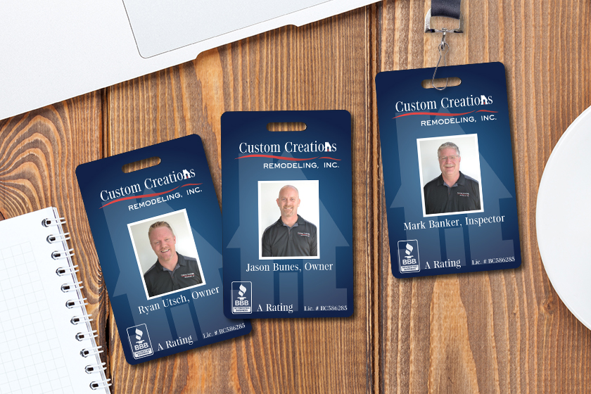 Creations Remodeling ID Badges