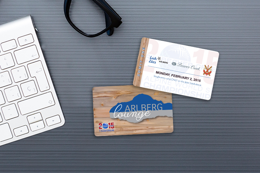 Arlberg Lounge Admit One Card