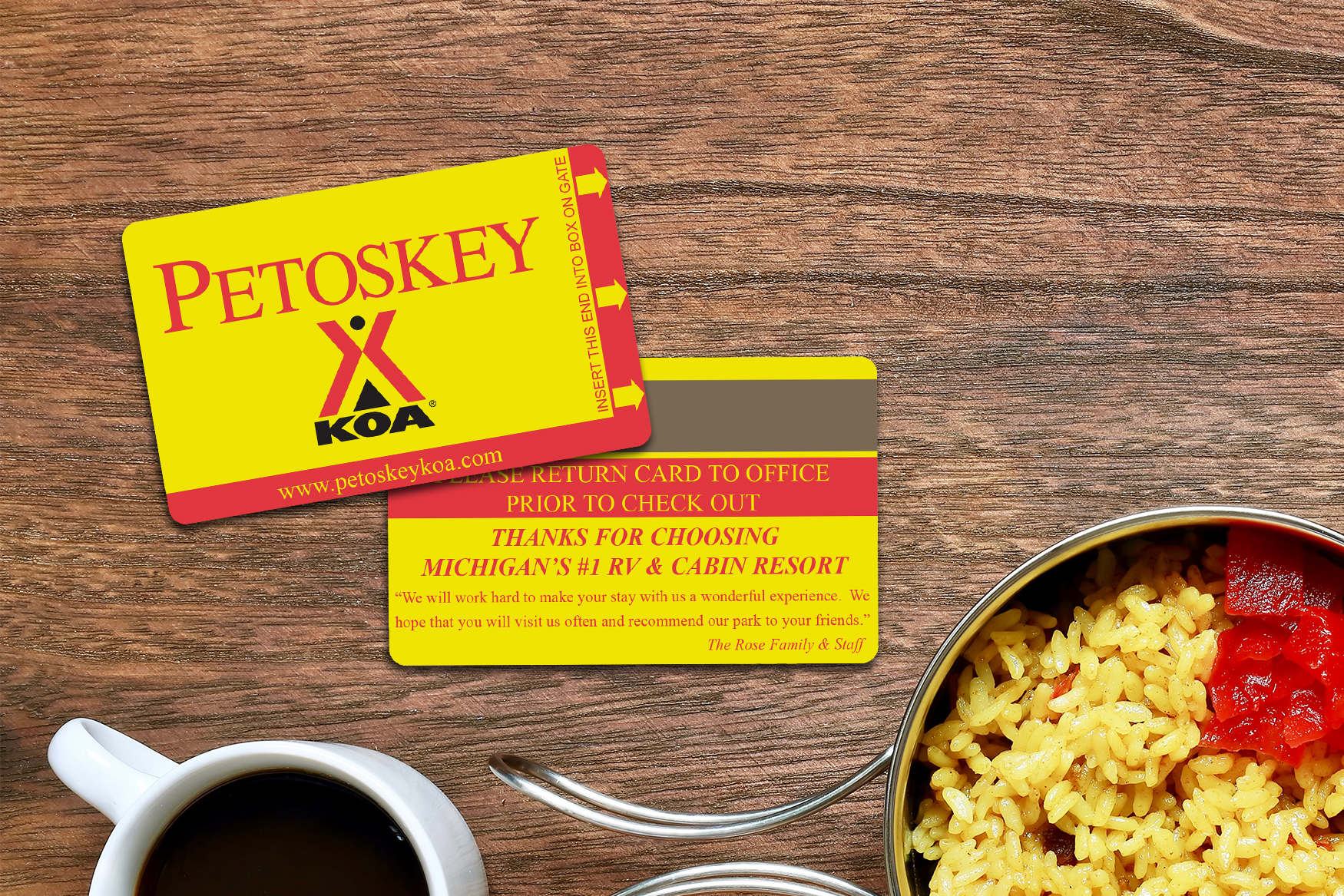 Petoskey KOA Resort Access Cards
