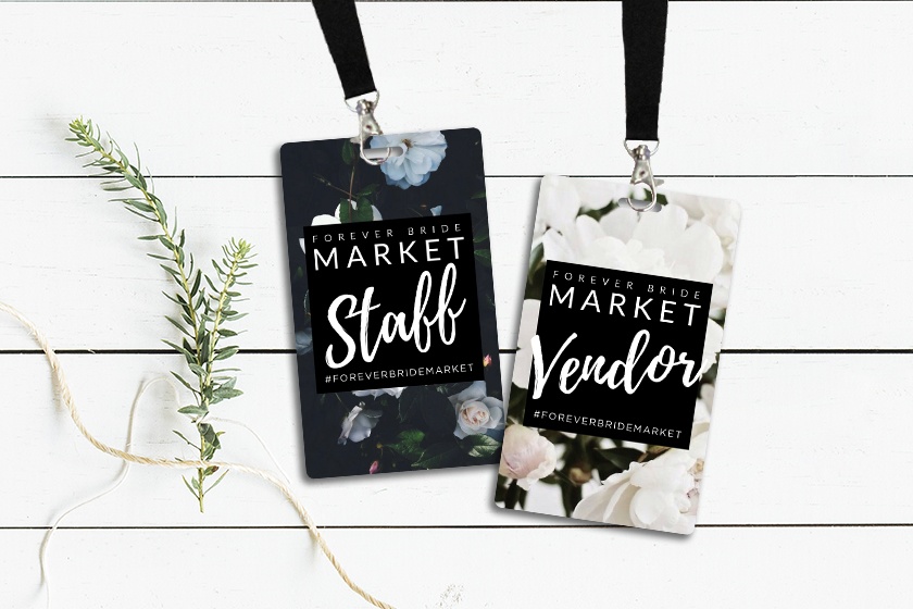 Forever Bride Market Staff & Vendor Event Badges