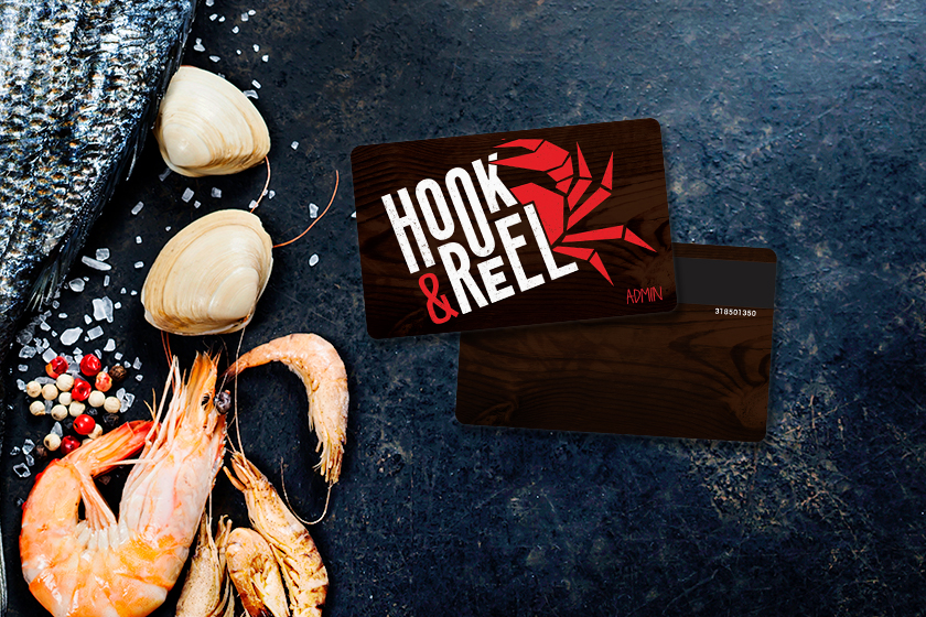 Hook & Reel Cajun Seafood & Bar Admin Cards