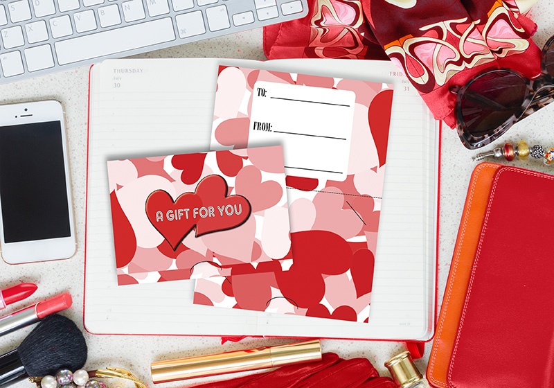Scattered Hearts A Gift For You Gift Card Holders