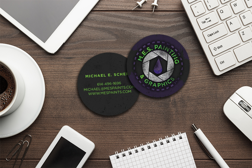 M.E.S. Painting & Graphics Business Cards