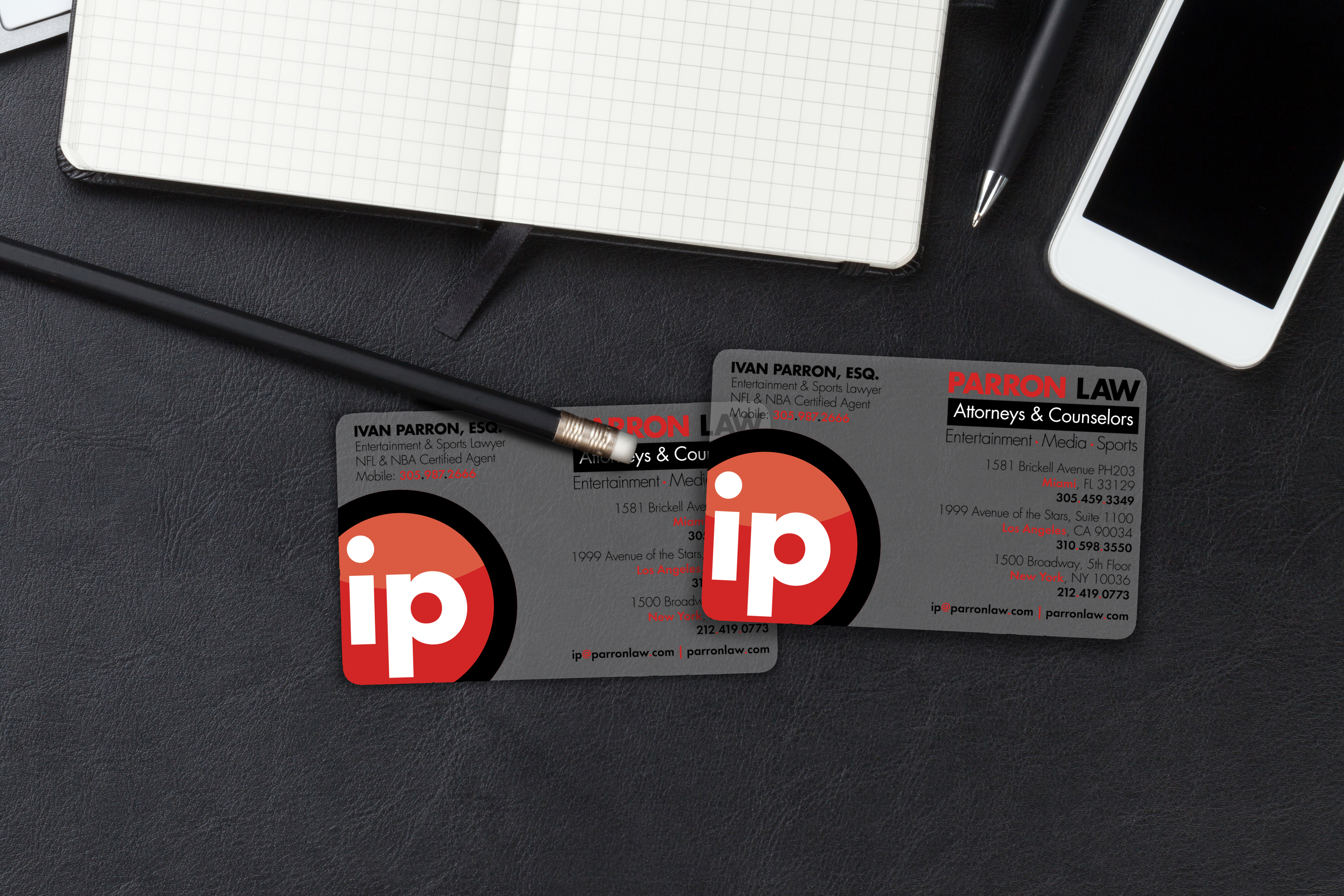 Parron Law Business Cards
