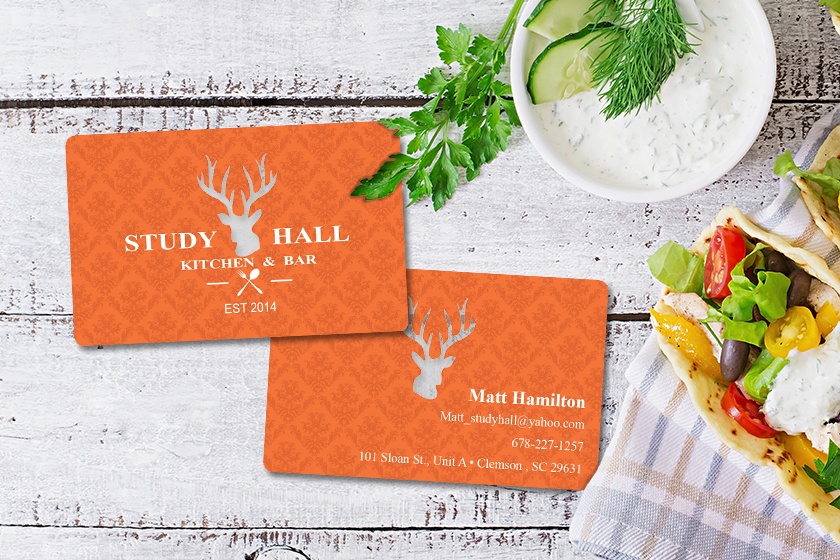 Study Hall Kitchen & Bar Business Cards