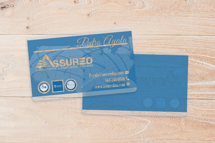 Assured Frosted Business Cards