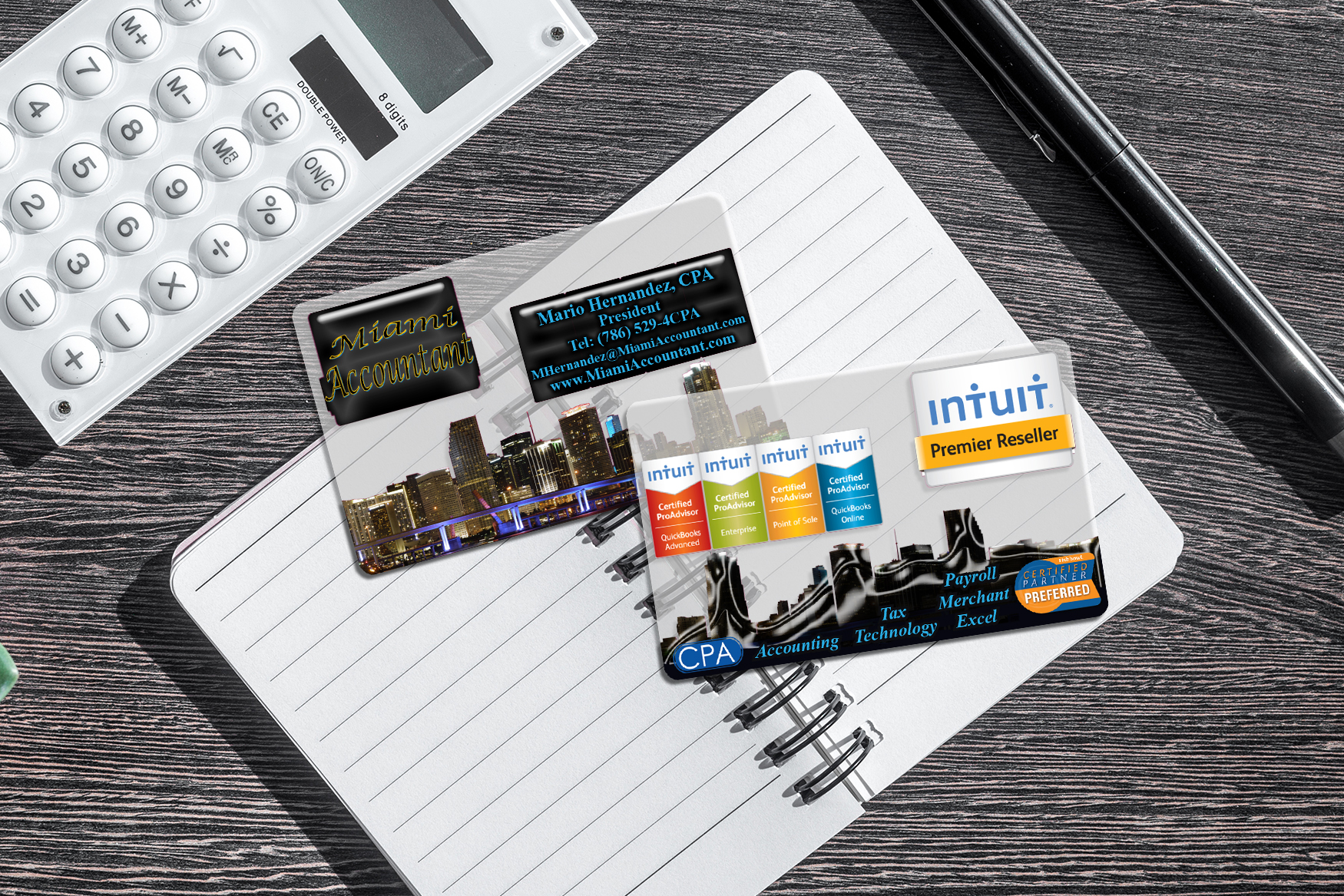 Miami Accountant Business Cards