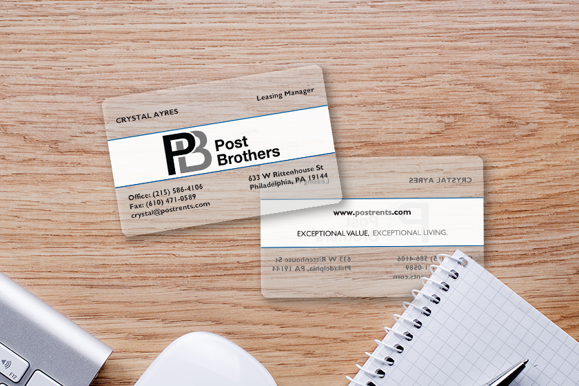 Post Brothers Apartments Leasing Manager Business Cards