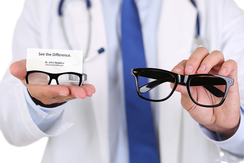 See the Difference Optometrist Business Cards