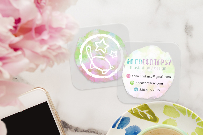 Anna Contarsy Square Business Cards