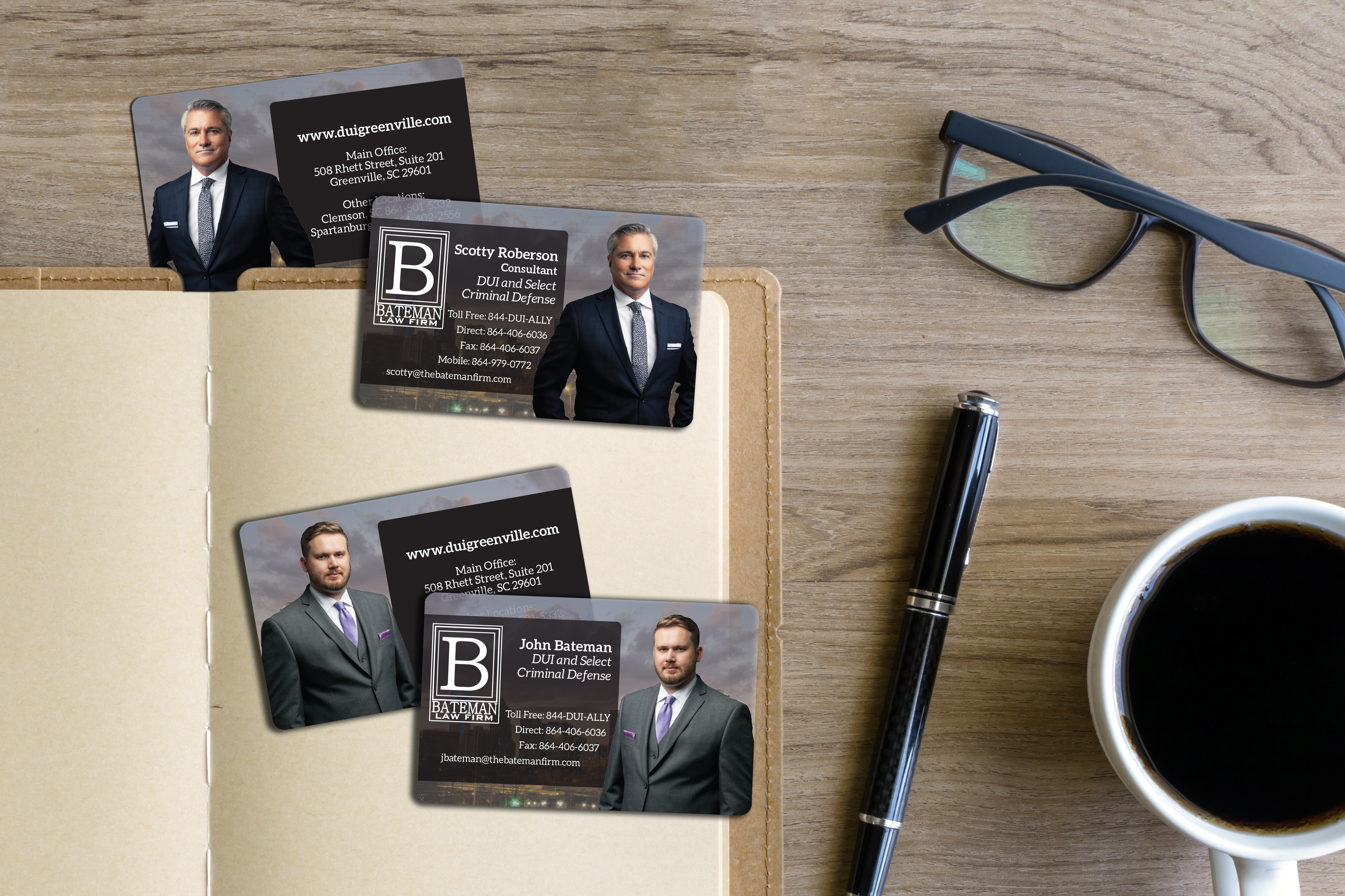 Bateman Law Firm Business Cards