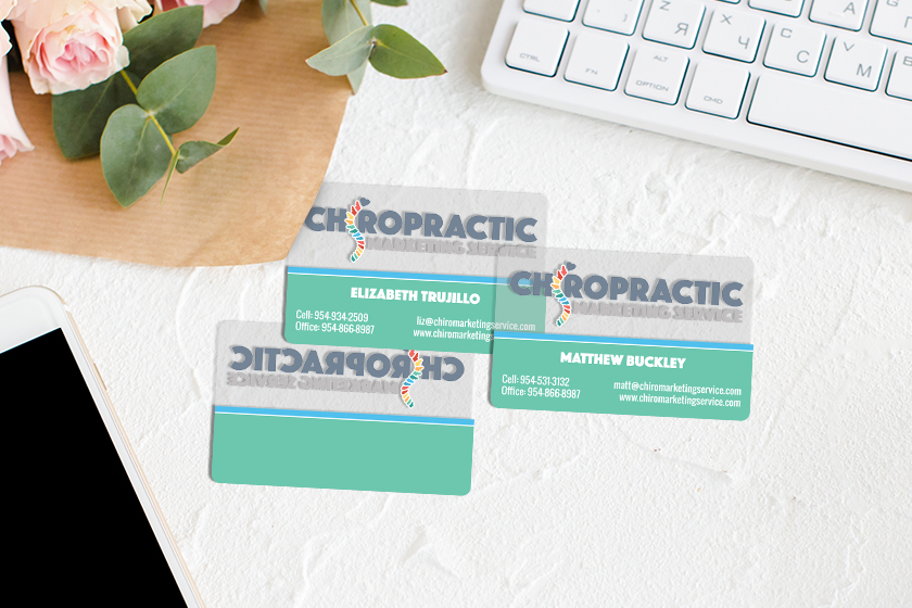 Chiropractic Marketing Service Business Cards