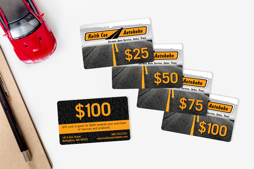 Keith Cox Autobahn Gift Cards