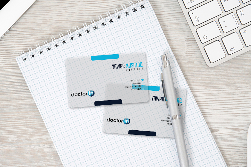 DoctorIn Founder Business Cards