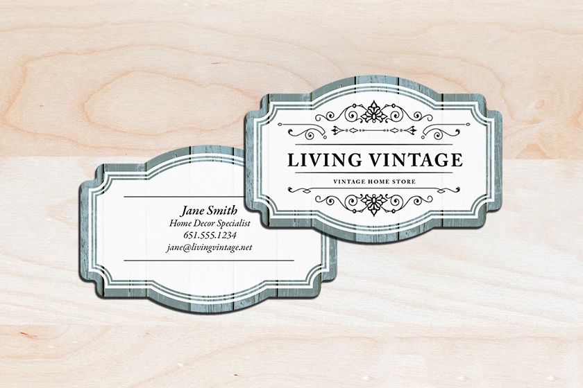 Living Vintage Home Store Business Cards
