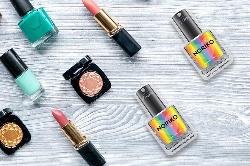 Noriko Nail Polish Shaped Business Cards