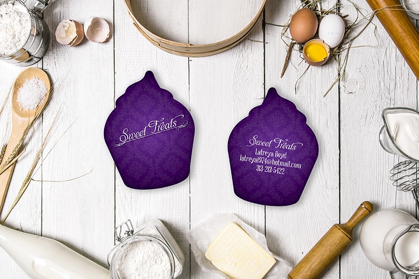 Sweet Treats Cupcake Business Cards