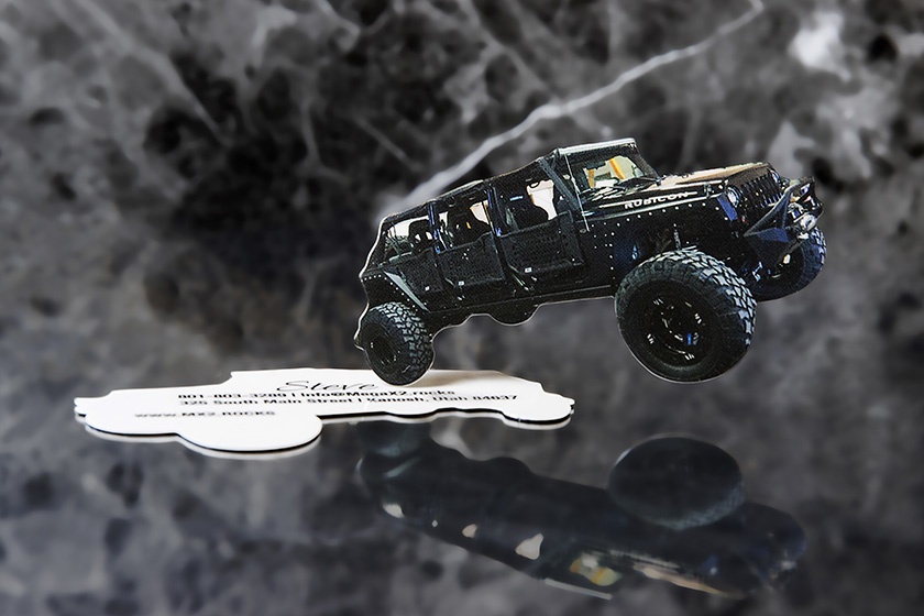 MegaX2 Rubicon Die Cut Business Cards