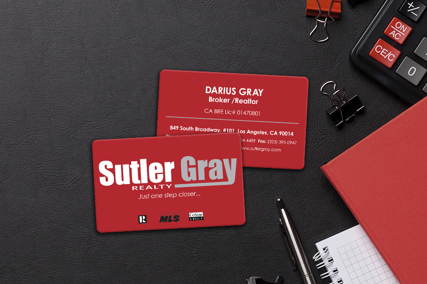 Sutler Gray Realty Business Cards
