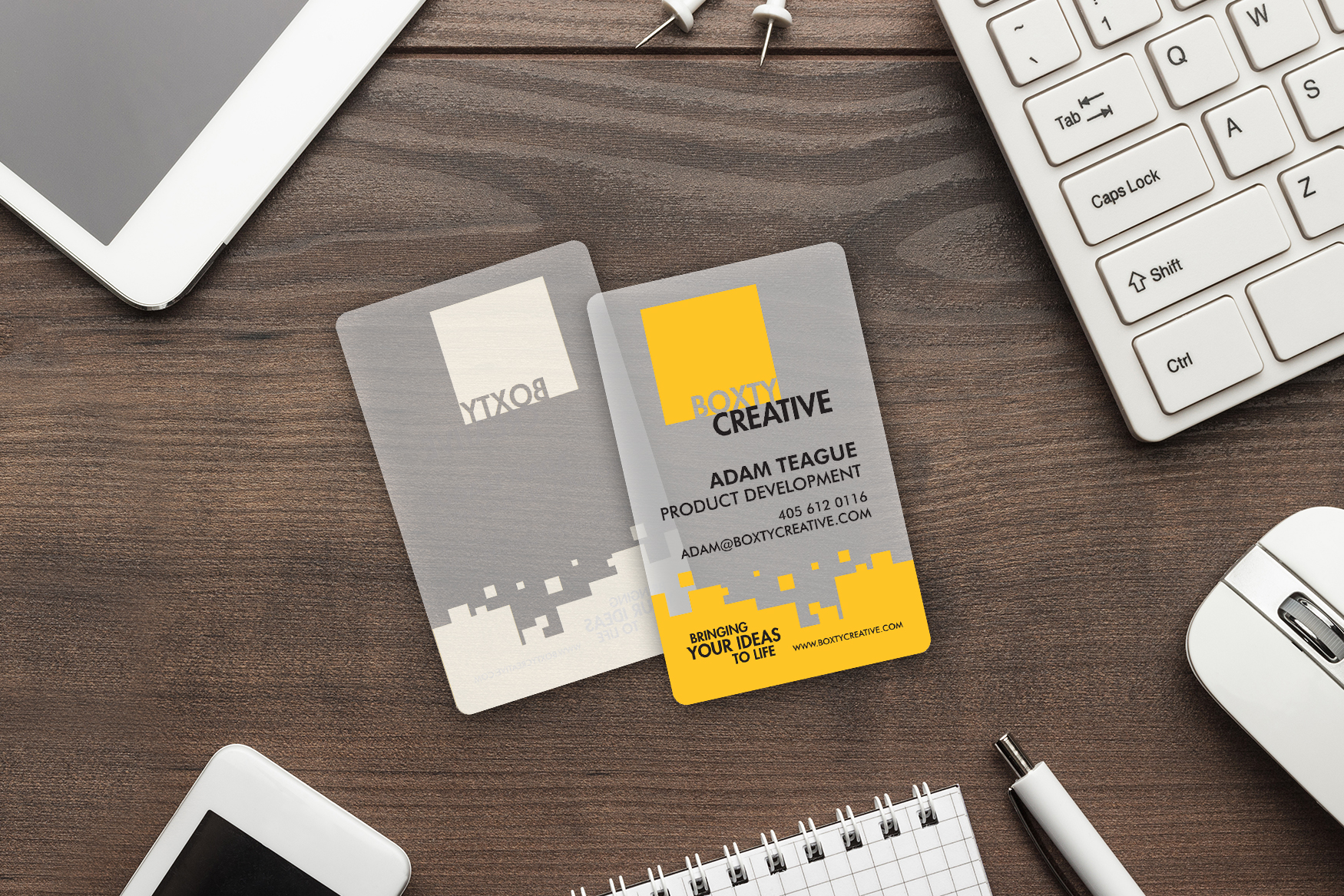 Boxty Creative Frosted Business Cards