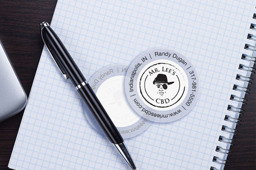Mr. Lee's CBD Frosted Business Cards