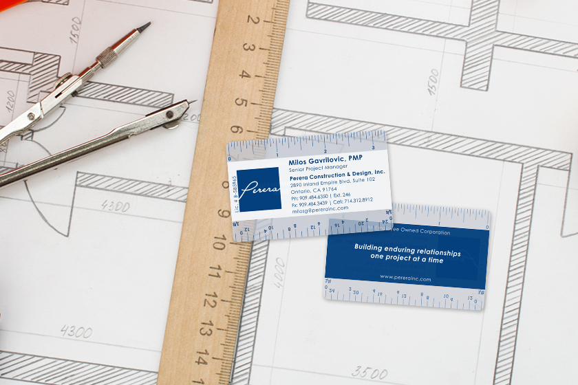 Perera Construction & Design Business Cards