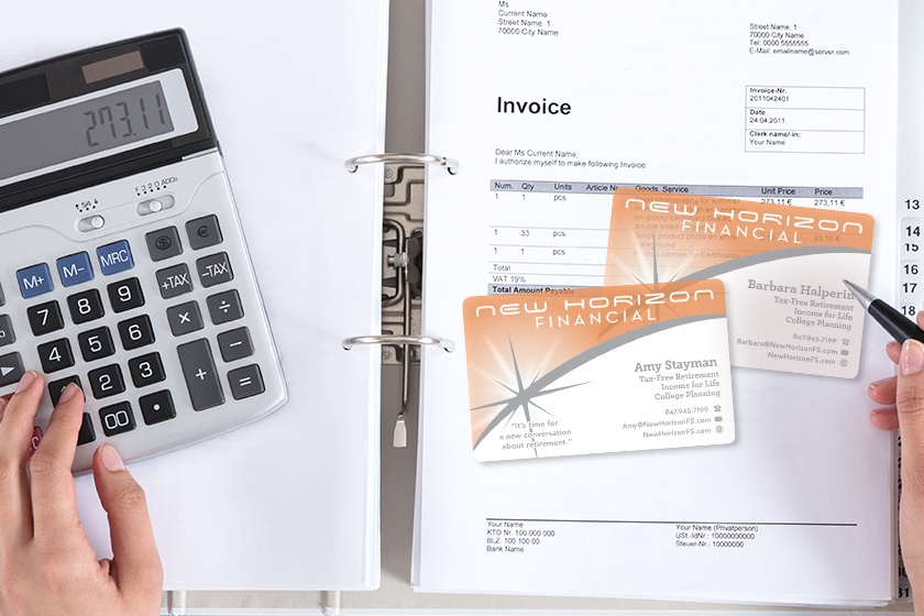 New Horizon Financial Business Cards