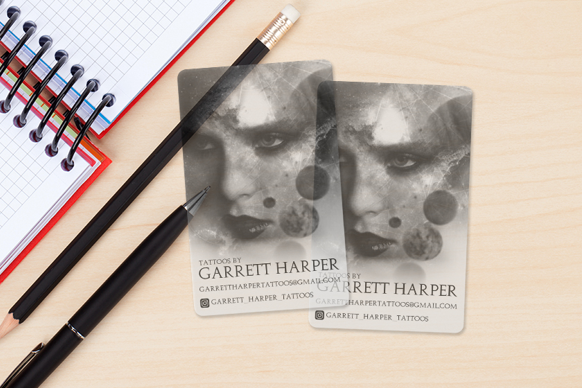 Tattoos by Garrett Harper Business Cards