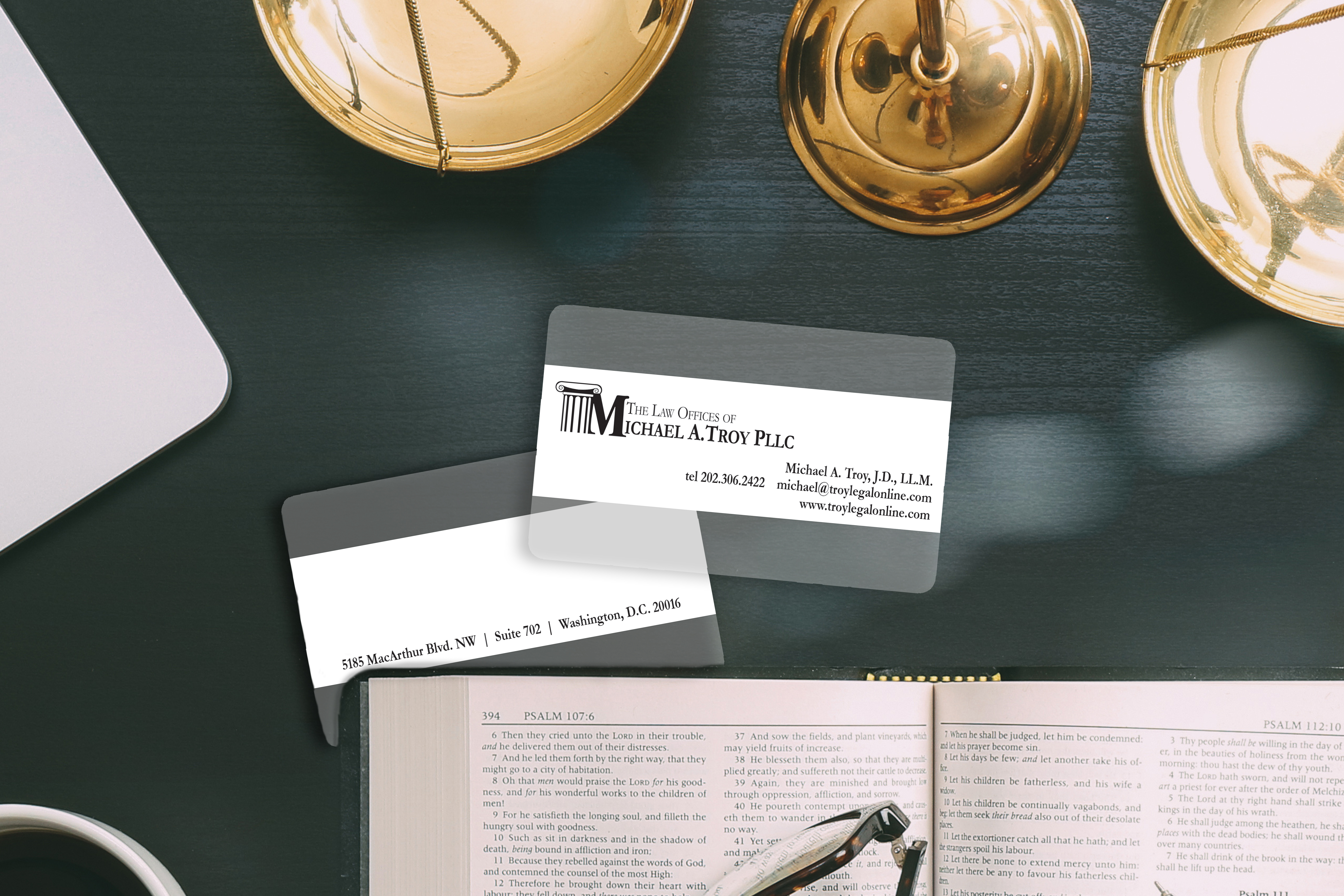 The Law Offices of Michael A. Troy PLLC Business Cards