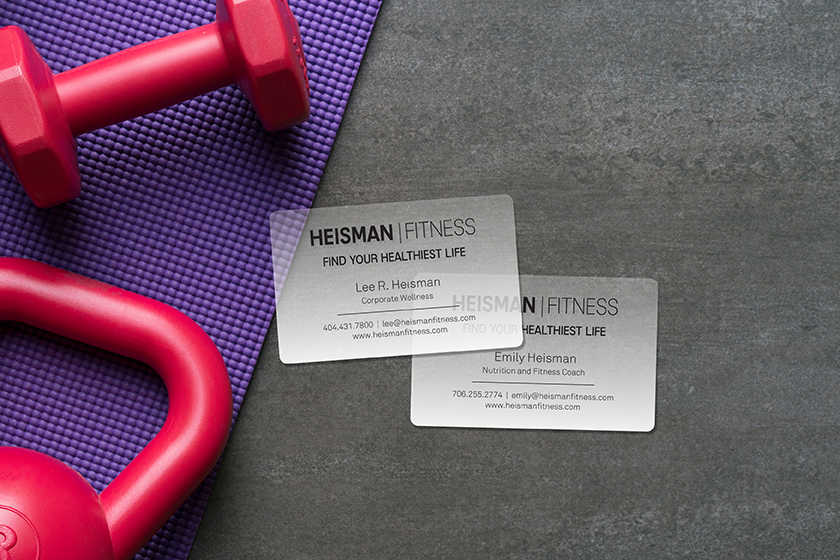 Heisman Fitness Business Cards
