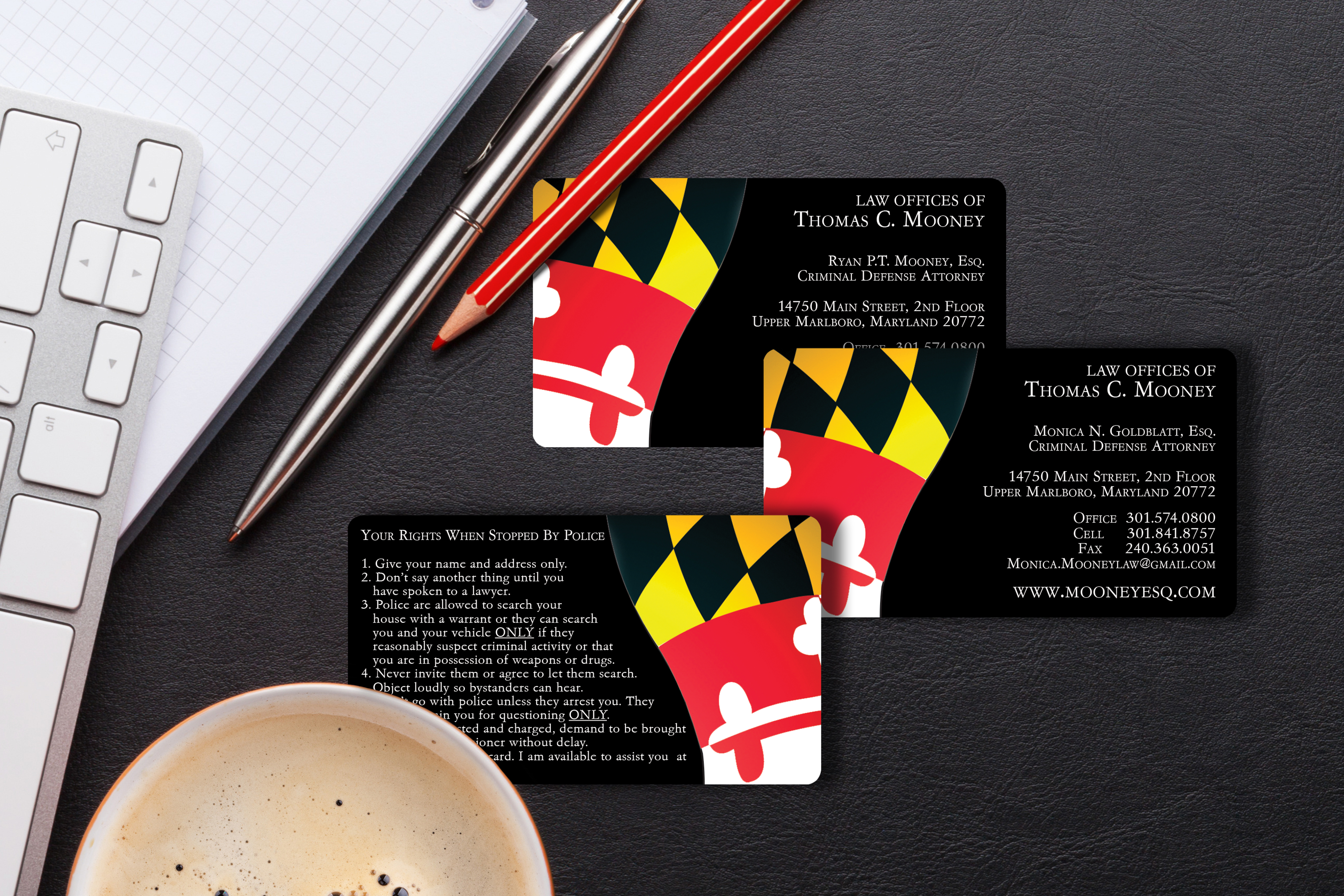Law Offices of Thomas C. Mooney Business Cards