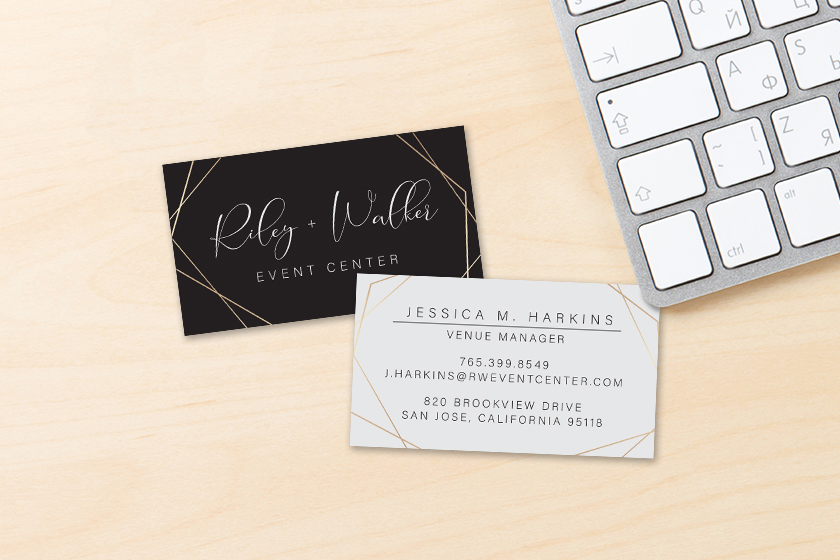 Riley Walker Event Center Business Cards