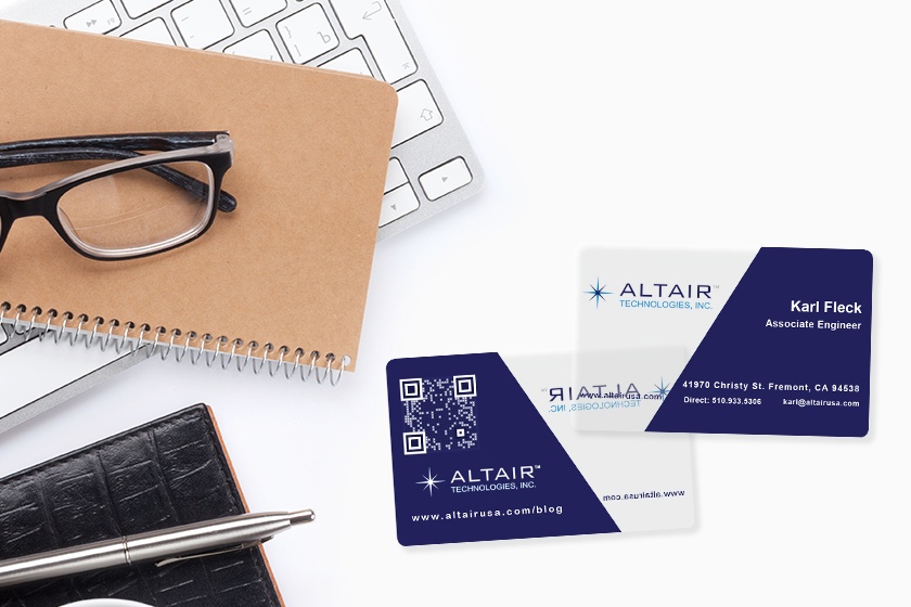 Altair Technologies Frosted Business Card