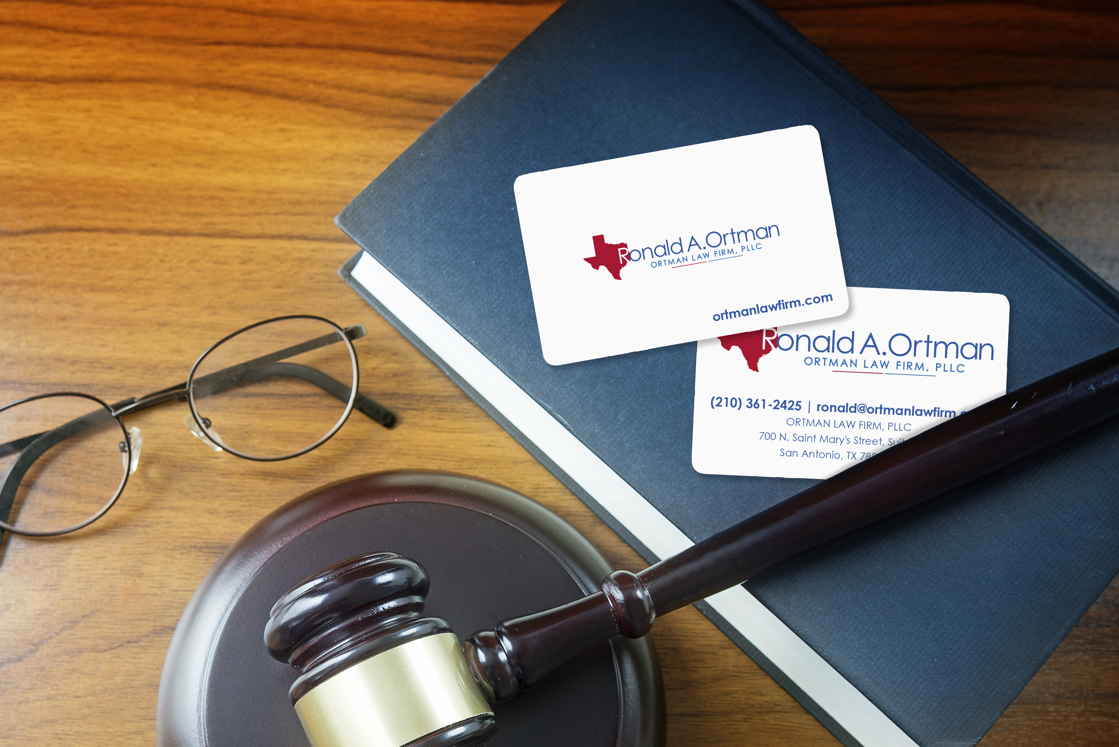 Ortman Law Firm Business Cards