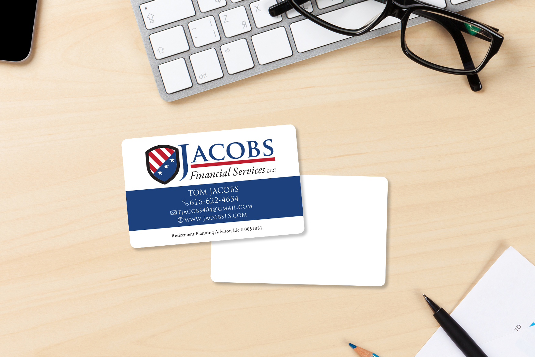 Jacobs Financial Services Business Cards